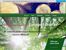 Tablet Screenshot of holz-lahner.de